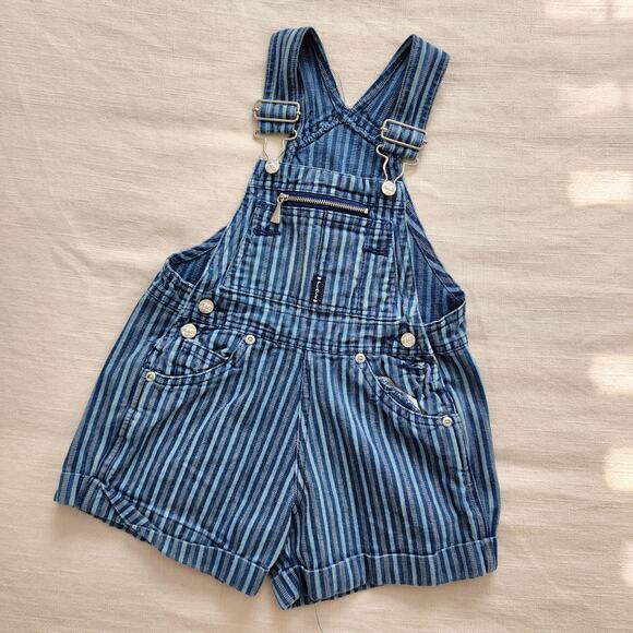 Vintage Striped Bubble Shortalls 3t - Picture 1 of 7
